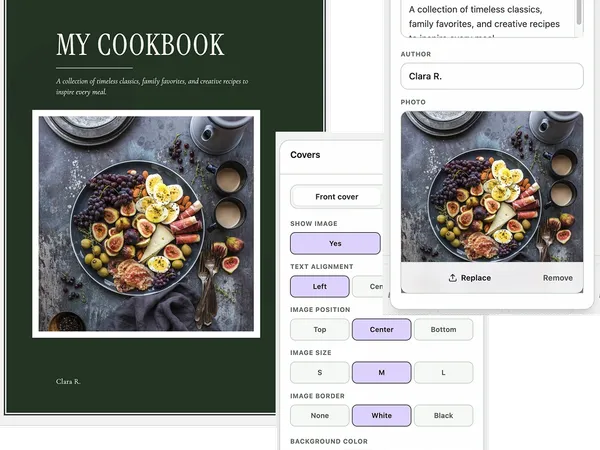 Aperçu du carnet de recettes